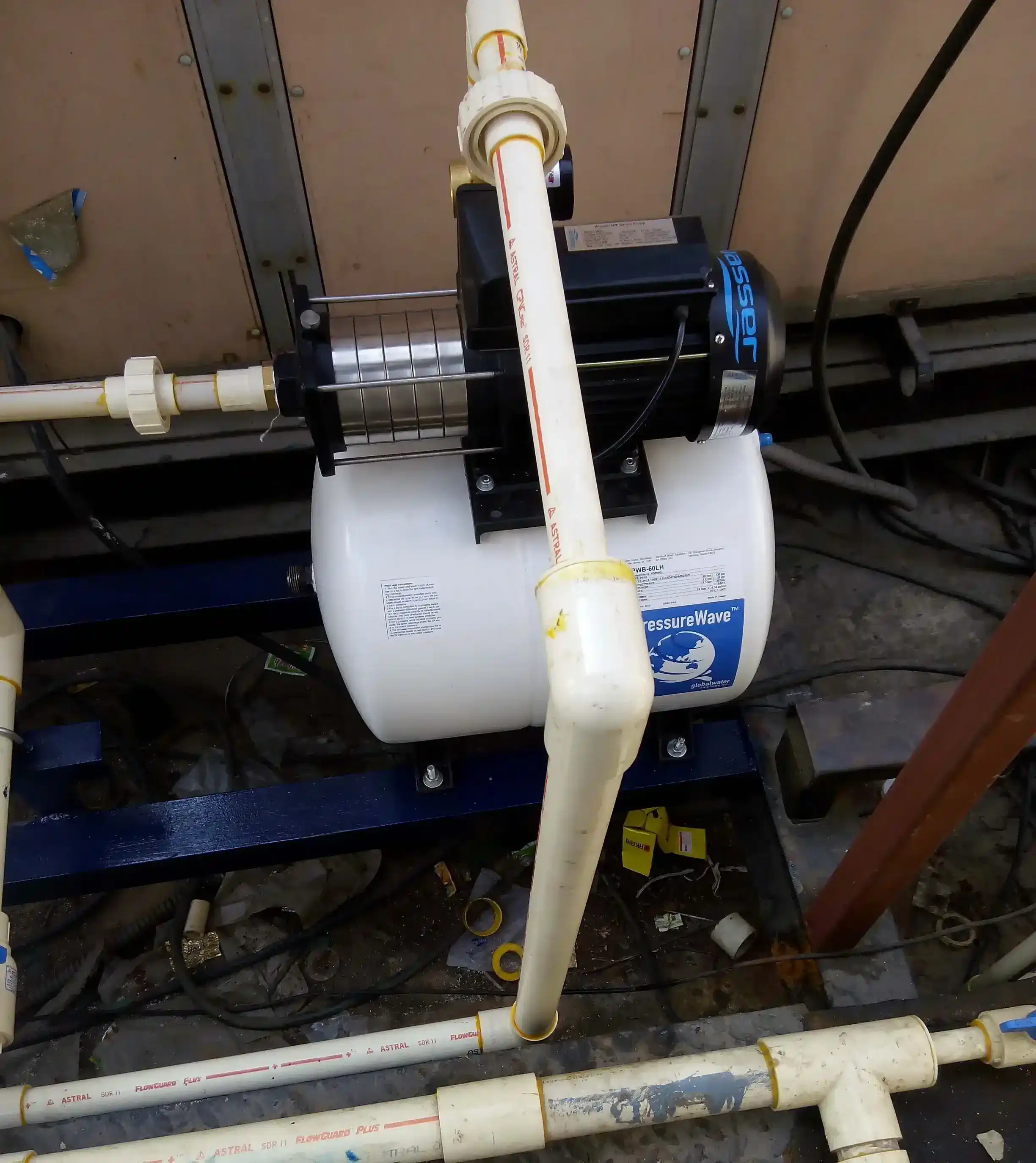 wasser-pressure-pump- install