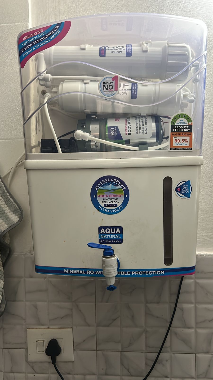 Customer feedback for RO pump repair in North Delhi